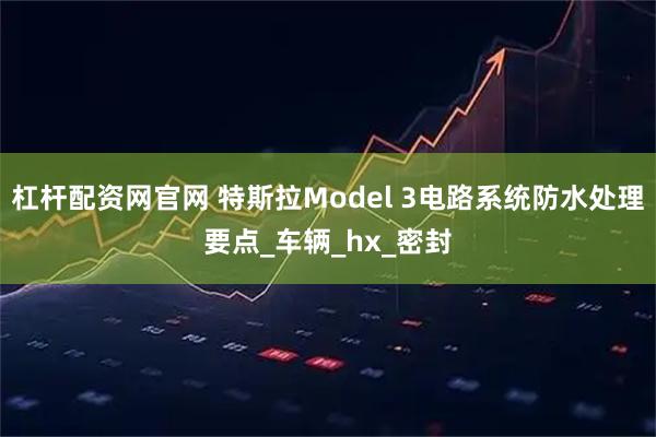 杠杆配资网官网 特斯拉Model 3电路系统防水处理要点_车辆_hx_密封