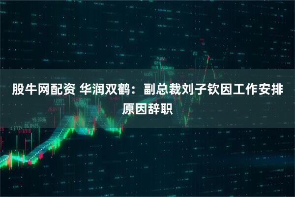 股牛网配资 华润双鹤：副总裁刘子钦因工作安排原因辞职